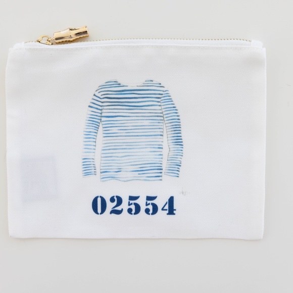 Nantucket Watercolor Zippered Pouch - Picture 2 of 3